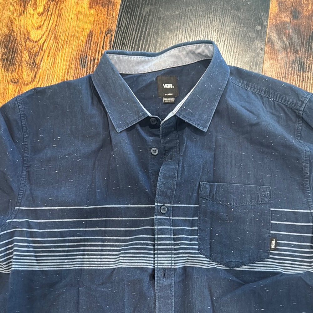 Vans Men's Blue Shirt